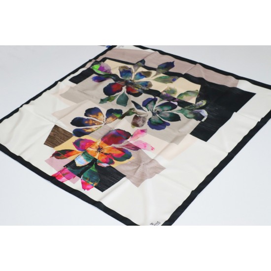 POLYESTER TWİL EŞARP 7 - SİYAH