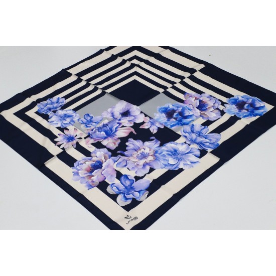 POLYESTER TWİLL EŞARP 17- LACİVERT