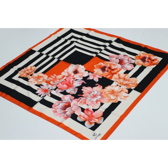 POLYESTER TWİLL EŞARP 17- PORTAKAL