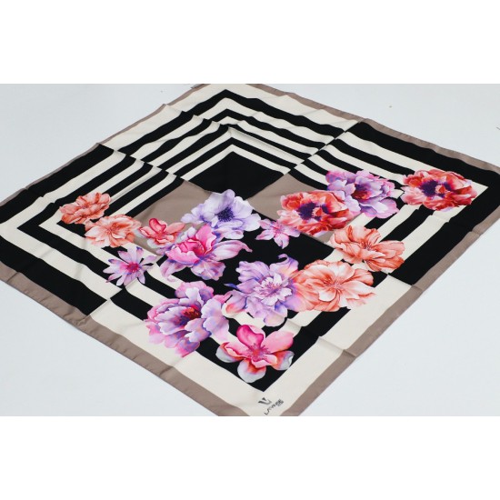 POLYESTER TWİLL EŞARP 17- VİZON