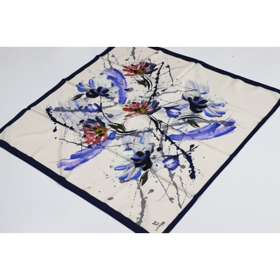 POLYESTER TWİLL EŞARP 21 - LACİVERT