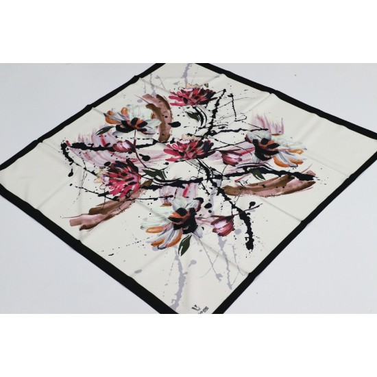 POLYESTER TWİLL EŞARP 21 - SİYAH