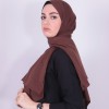 RUZENİN ALİZE COTTON ŞAL KOYU KAHVE