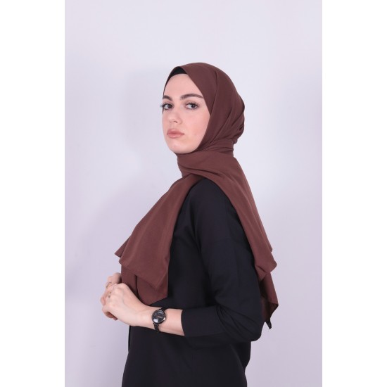 RUZENİN ALİZE COTTON ŞAL KOYU KAHVE