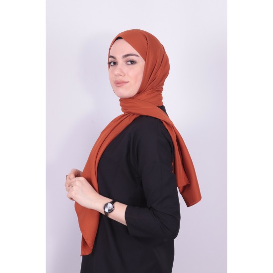 RUZENİN ALİZE COTTON ŞAL AÇIK KİREMİT