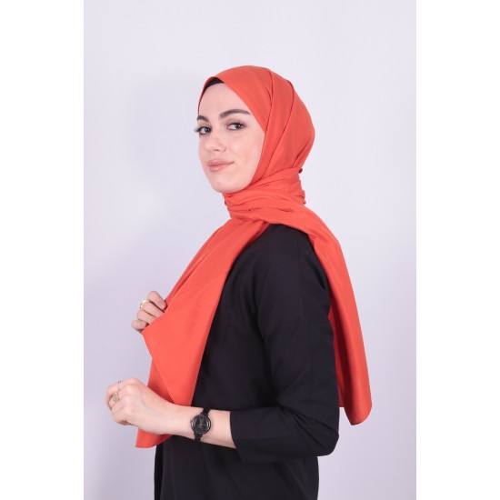 RUZENİN ALİZE COTTON ŞAL KOYU TURUNCU