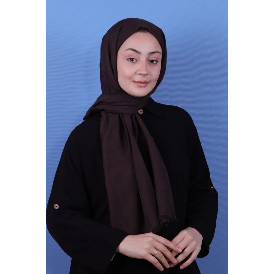 RUZENİN G DESEN ŞAL - ACI KAHVE