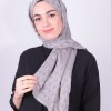 RUZENİN İPEKSİ JAKAR PİRAMİT DESEN ŞAL GRİ