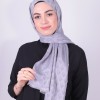 RUZENİN İPEKSİ JAKAR PİRAMİT DESEN ŞAL GÜMÜŞ