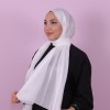 RUZENİN KRİSTAL ABİYE ŞAL KAR BEYAZI