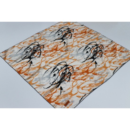 RUZENİN POLYESTER REYON EŞARP 5- GRİ ORANJ
