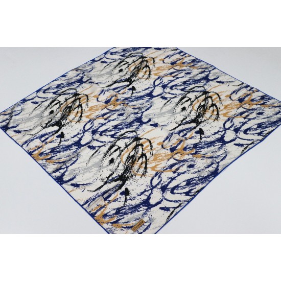 RUZENİN POLYESTER REYON EŞARP 5- SAKS MAVİ
