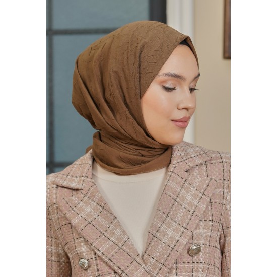 VİVA CRUSH BAMBOO LYCRA ŞAL ACI KAHVE
