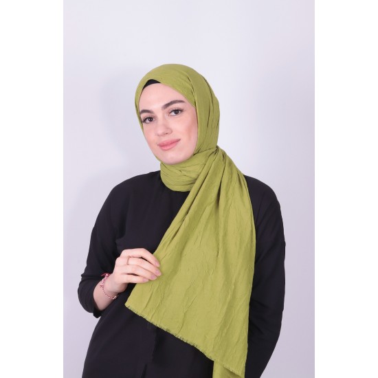 VİVA CRUSH BAMBOO LYCRA ŞAL FISTIK