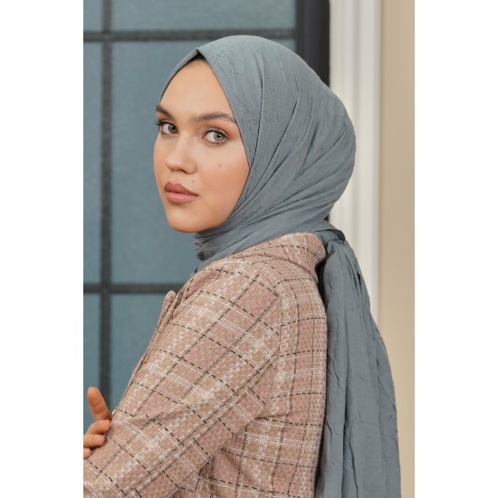VİVA CRUSH BAMBOO LYCRA ŞAL FÜME