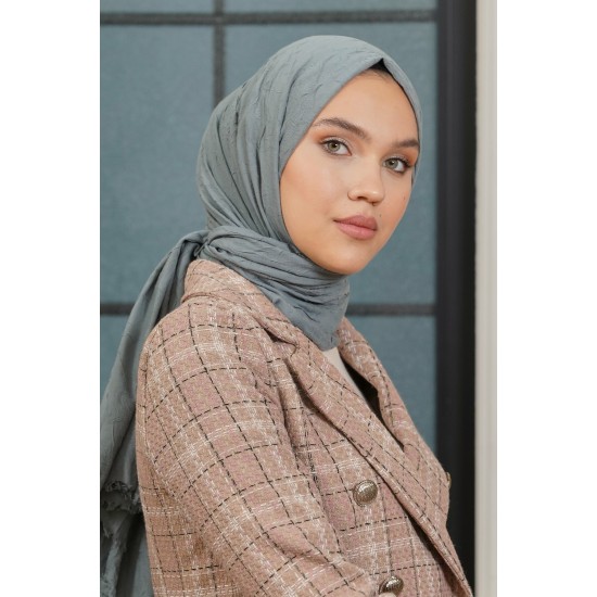 VİVA CRUSH BAMBOO LYCRA ŞAL FÜME