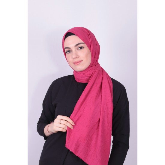 VİVA CRUSH BAMBOO LYCRA ŞAL FUŞYA