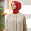 VİVA CRUSH BAMBOO LYCRA ŞAL KIRMIZI