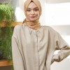 VİVA CRUSH BAMBOO LYCRA ŞAL KOYU BEJ