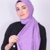 VİVA CRUSH BAMBOO LYCRA ŞAL KOYU LİLA