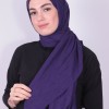 VİVA CRUSH BAMBOO LYCRA ŞAL KOYU MOR