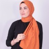 VİVA CRUSH BAMBOO LYCRA ŞAL KOYU ORANJ