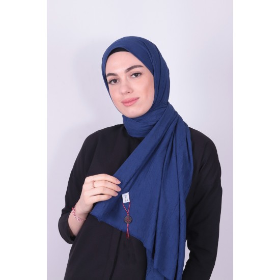VİVA CRUSH BAMBOO LYCRA ŞAL LACİVERT