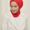 VİVA CRUSH BAMBOO LYCRA ŞAL NAR ÇİÇEĞİ