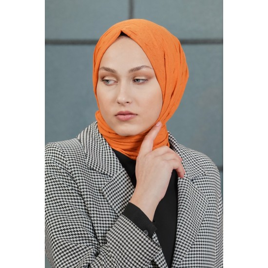VİVA CRUSH BAMBOO LYCRA ŞAL SAFRAN
