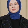 VİVA CRUSH BAMBOO LYCRA ŞAL SAKS
