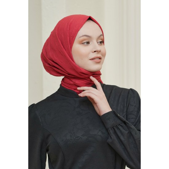 VİVA CRUSH BAMBOO LYCRA ŞAL VİŞNE